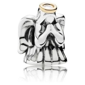 Authentic PANDORA Sterling Silver & 14K Gold Divine Angel Charm - 791770